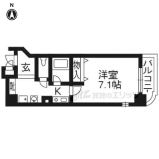 ランドマークシティ京都烏丸五条【201号室】の間取り