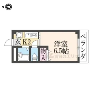エバーグリーンヴィラ吉祥院【4階】の間取り