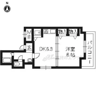 エステムコート京都烏丸【11階】の間取り