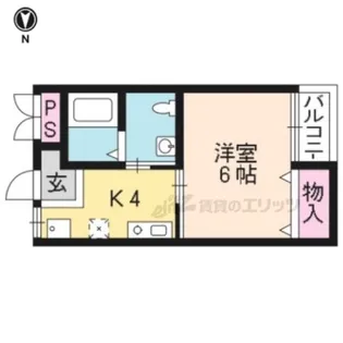 パレス華【203号室】の間取り