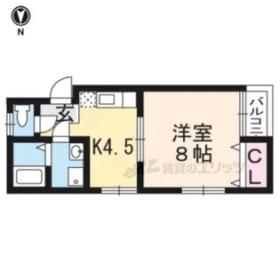 パレス華【106号室】の間取り