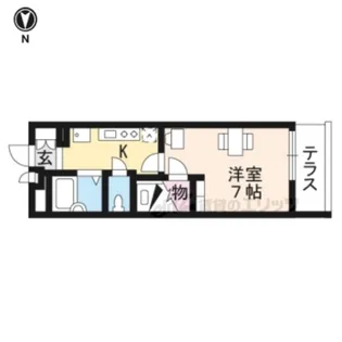 レオパレスサイガワ【104号室】の間取り