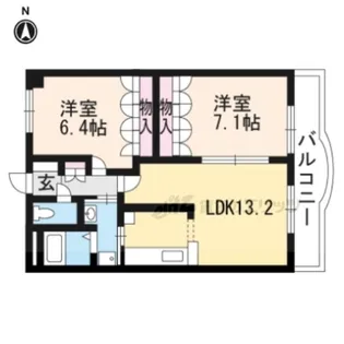 エルシオン【3階】の間取り