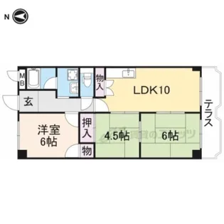エスパシオ・ディ・鵲【2階】の間取り
