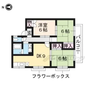 メゾンホープ【2階】の間取り