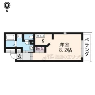 シェーンブルン【405号室】の間取り