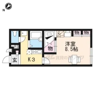 レオパレス三康【112号室】の間取り