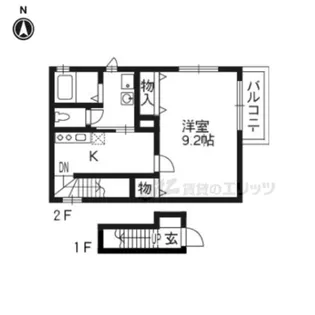 シャーメゾン壬生【201号室】の間取り