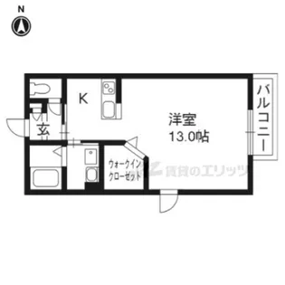 Augusta【201号室】の間取り