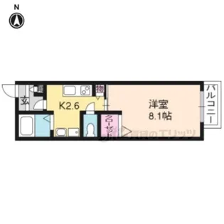 Augusta【208号室】の間取り