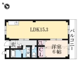 ノースヒルズ【3階】の間取り