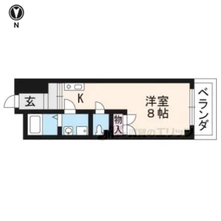 THE CITY太秦【101号室】の間取り