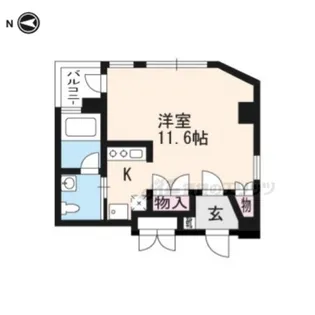 プライムコート北山通【206号室】の間取り