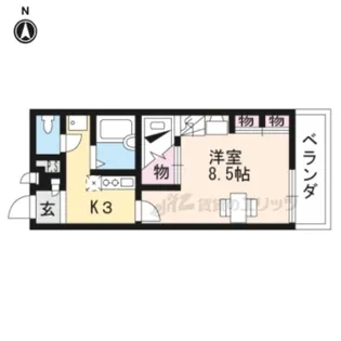 レオパレスアーバンパレス?【202号室】の間取り