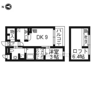 フレスクーラブリッサ【202号室】の間取り