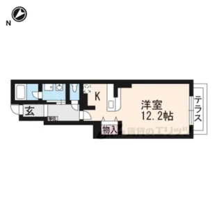 オール・リジェール【1階】の間取り