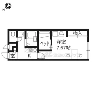 レオパレス八幡大谷【1階】の間取り