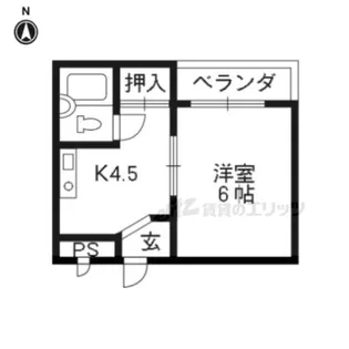 リバーサイド橋本【301号室】の間取り