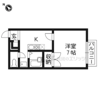 プレジール葉月【1階】の間取り