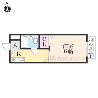 エスポワールU?【1階】の間取り