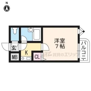 ショーミエール安朱【3階】の間取り