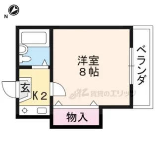 レオパレス伏見第3【1階】の間取り