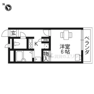 レオパレスヒルサイドテラス【1階】の間取り