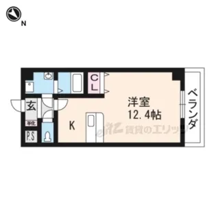 ヴェル・ベルヴィ【208号室】の間取り