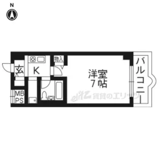 パラドール西院PART?【3階】の間取り