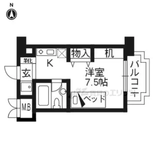ルミエール長尾【1階】の間取り