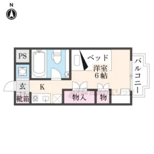 ルミエール長尾【4階】の間取り
