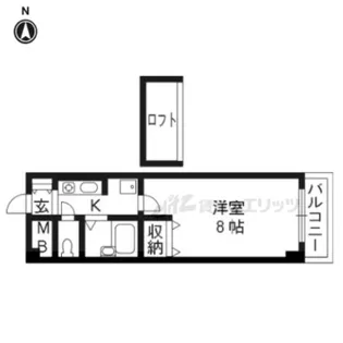 フロンティア長尾【4階】の間取り