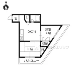 M’プラザ津田駅前弐番館【3階】の間取り