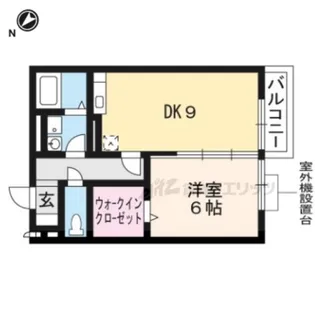 セジュール南堅田【203号室】の間取り