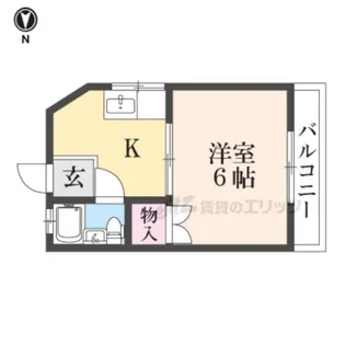 1Kの間取り画像