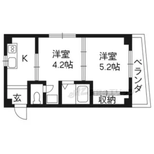 M’プラザ津田駅前七番館【501号室】の間取り