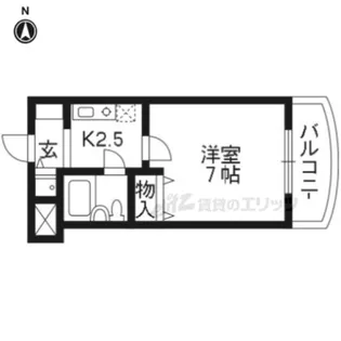 パラドール伏見【403号室】の間取り