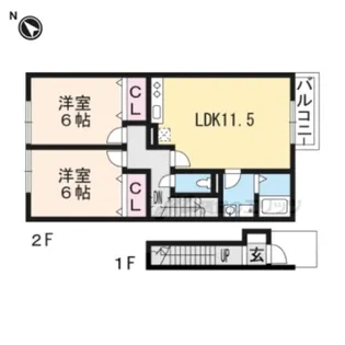 タトゥーイン【2階】の間取り