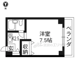 クレイン京都ST【202号室】の間取り