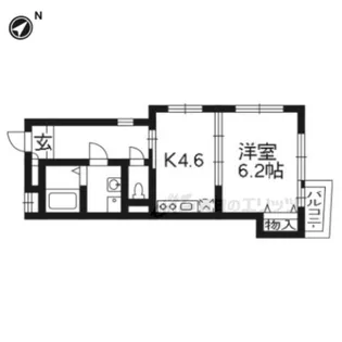 リオン【206号室】の間取り