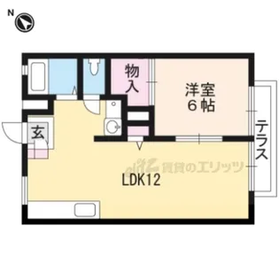 ハイツ朝日【203号室】の間取り