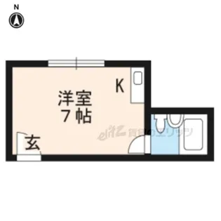 ハイツ黒津【205号室】の間取り