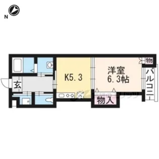 エルファロ【204号室】の間取り