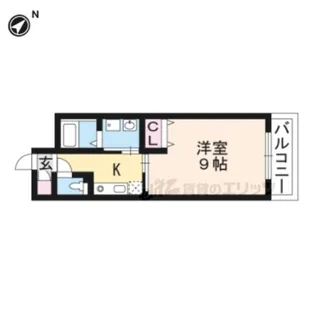 ルーセントオーデン枚方【2階】の間取り