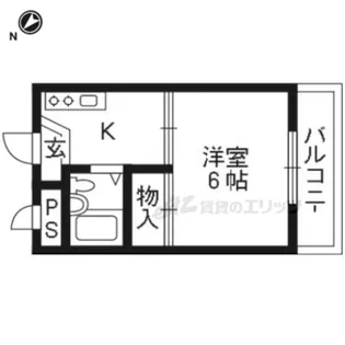 フロンティア長尾?【1階】の間取り