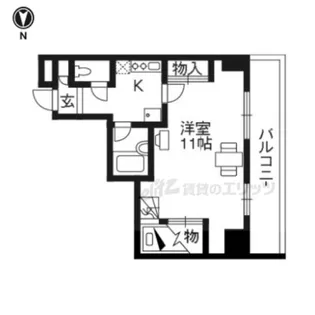 レオパレス三井田【514号室】の間取り