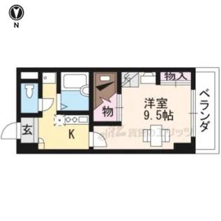 レオパレス三井田【407号室】の間取り