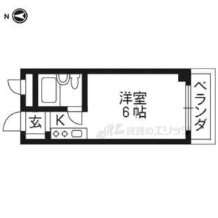 サンハイツ長尾【306号室】の間取り