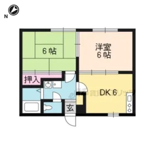 横山ハイツ【205号室】の間取り