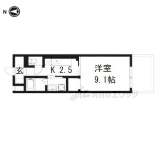 belle・franc祥鳥橋【6階】の間取り